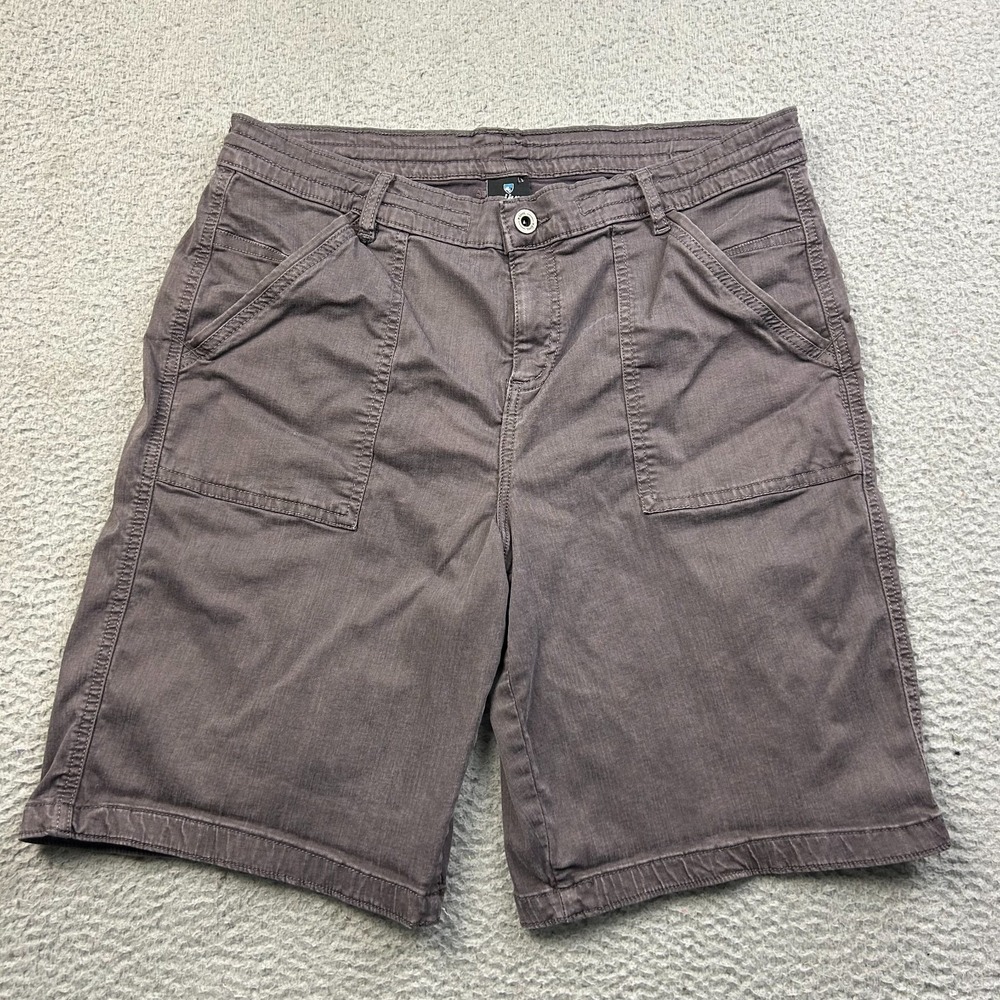 Kuhl Shorts Womens Brown Kultivatr 10" Utility Hiking Cotton Stretch Size 14